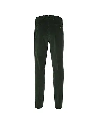HILTL | Pantalon en velours côtelé TILO GENUA | dunkelgrün